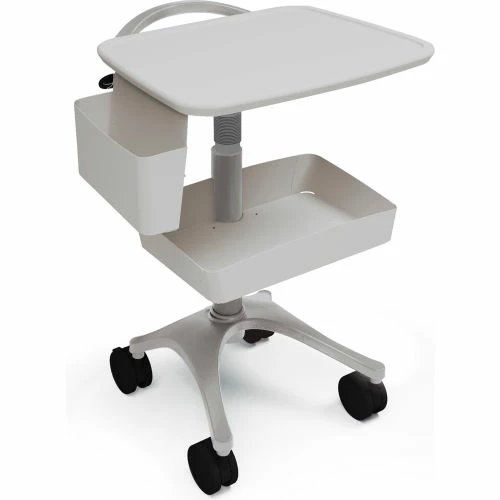Ergotron® Zido® EKG Medical Cart, Cool Gray