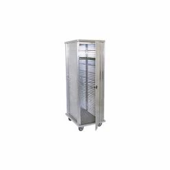 Advance Tabco EPC-40-X, Enclosed Pan Cabinet, Front Load, 40 Pan Capacity, 5" Poly Plate Casters