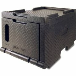 Araven 41500 - Food Transport Container, Polyethylene, 50.7 Qt., Insulated , Gray