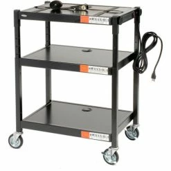Safco® Steel Adjustable Height AV Cart
