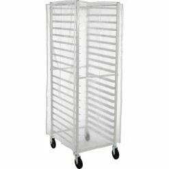 Winholt SRC-58/3Z, Bakery Rack Cover, Clear Plastic, 3 Zippers