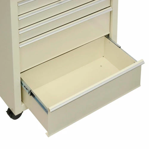 Lakeside® BV05 Classic 5-Drawer Medical Bedside Cart, Key Lock, Beige - Image 5