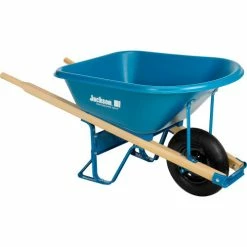Jackson MP575T22BB 5.75 Cubic Foot Poly Contractor Wheelbarrow