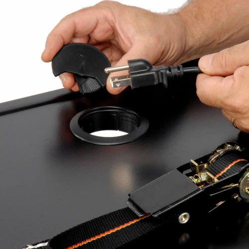 Safco® Steel Adjustable AV Cart With Cabinet - Image 11