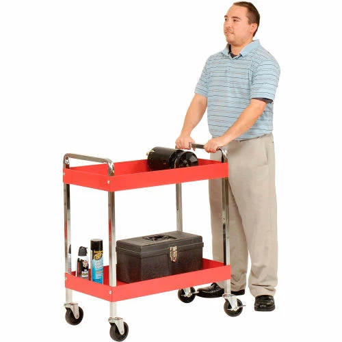 Sunex Tools 8005SC 30" Heavy Duty Red Multi-Purpose Service Cart - Image 3