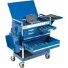Sunex Tools 8045BL 27" Professional 5 Drawer Blue Tool Cart W/ Locking Top