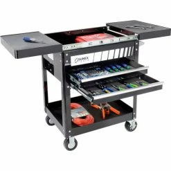 Sunex Tools 8035 29" 2 Drawer Slide Top Black Tool Cart W/ 5" Casters