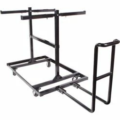 Queue Solutions Queue ™ Solutions Steel Barricade Cart, 77-1/2"L x 74"W x 54-3/4"H, 30 Barricades