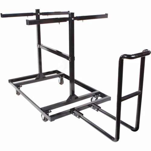 Queue Solutions Queue Solutions Steel Barricade Cart, 77-1/2"L x 74"W x 54-3/4"H, 30 Barricades
