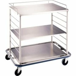 Blickman OCC3 Open Case Cart with Solid Top and Shelf, 42"L x 29"W x 40-1/4"H