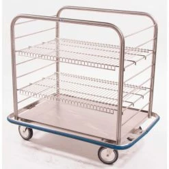Blickman OCC4 Open Case Cart with Two Wire Shelves, 42"L x 29"W x 40-1/4"H
