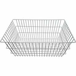 Blickman Wire Basket, 12" Chrome 24 1/2"W x 12"H x 14 1/4"D