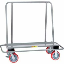 Little Giant® Drywall Cart w/Steel Bumper Frame, 2000 lb, 26x54x51, 8x2, Poly Wheels, Floor Lck