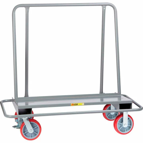 Little Giant® Drywall Cart w/Steel Bumper Frame, 2000 lb, 26x54x51, 8x2, Poly Wheels, Floor Lck