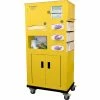 Bowman® PPE Cart II 26.85"W x 53.38"H x 16.67"D, Yellow