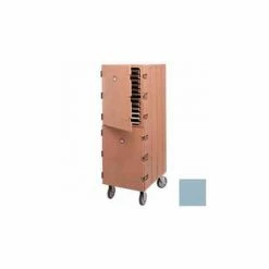 Cambro 1826DTC401 - CamCart, Double Cavity for Trays & Sheet Pans, 33-1/4x21-1/2x63-3/4, Slate Blue