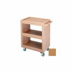 Cambro BC225157 - Bus Cart 225 3" Casters (2 Fixed 2 Swivel 1 with Brake) Coffee Beige