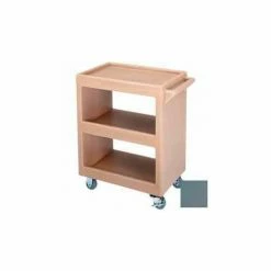 Cambro BC225401 - Bus Cart 225 3" Casters (2 Fixed 2 Swivel 1 with Brake) Slate Blue