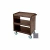 Cambro BC230191 - Bus Cart 5" Casters, 2 Fixed 2 Swivel 1 Brake, Polyethylene Exterior Granite Gray