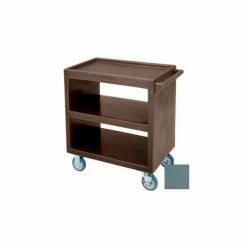 Cambro BC2304S401 - Bus Cart 5" Casters (4 Swivel 1 with Brake) Polyethylene Exterior Slate Blue