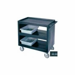 Cambro BC2354S110 - Bus Cart 5" Casters (4 Swivel 1 with Brake) Black NSF