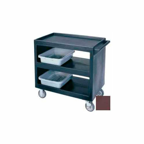 Cambro BC2354S131 - Bus Cart 5" Casters (4 Swivel 1 with Brake) Dark Brown NSF