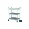 Cambro BC331KD110 - Bus Cart, 3 Shelves, 4" Casters, Black