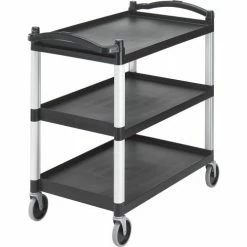 Cambro BC340KD110 - Service Cart Three Shelves Black, BC340KD110