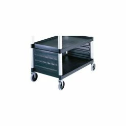 Cambro BC340KDP110 - Single Shelf Panel Set, for KD utility cart ONLY, Black