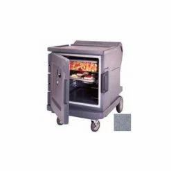 Cambro CMBHC1826LF191 - Hot/Cold Electric Cart Low Profile Granite Gray Celsius