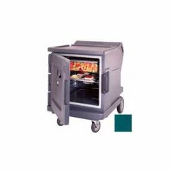 Cambro CMBHC1826LF192 - Hot/Cold Electric Cart Low Profile Granite Green Celsius