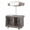 Cambro CVC55191 - Camcruiser Vending Cart, 55-3/16"L x 31-1/4"W x 93-1/2"H, Granite Gray