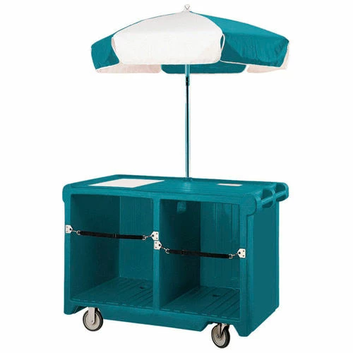 Cambro CVC55192 - Camcruiser Vending Cart, 55-3/16"L x 31-1/4"W x 93-1/2"H, Granite Green