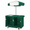 Cambro CVC55519 - Camcruiser Vending Cart, 55-3/16"L x 31-1/4"W x 93-1/2"H, Green