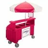 Cambro CVC72158 - Camcruiser Vending Cart, 1 full size pan, 6" deep, Hot Red