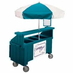 Cambro CVC72192 - Camcruiser Vending Cart, 1 full size pan, 6" deep, Granite Green