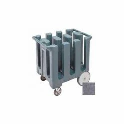 Cambro DC700191 - Dish Cart Maximum Dish Size 7" Granite Gray