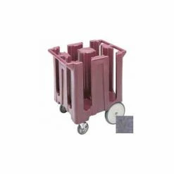 Cambro DC825191 - Dish Cart Maximum Dish Size 8-1/4" Granite Gray