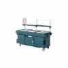 Cambro KVC856519 - CamKiosk Cart 6 Pan Wells, 85-1/8x33-1/2x70-1/2, Kentucky Green