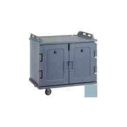 Cambro MDC1418S20401 - Meal Delivery Cart Low Profile, 2 Doors, 48-1/2 x 32-1/2 x 44, Slate Blue