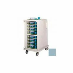 Cambro MDC1418T16401 - Meal Delivery Cart Tall Profile, 1 Door, 28 x 36-1/2 x 58-1/8, Slate Blue