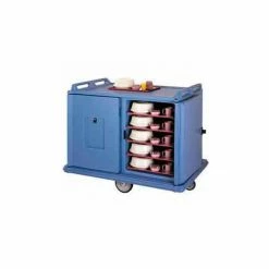 Cambro MDC1520S20191 - Meal Delivery Cart Low Profile, 2 Doors, 55-1/8 x 38 x 43-1/4, Granite Gray