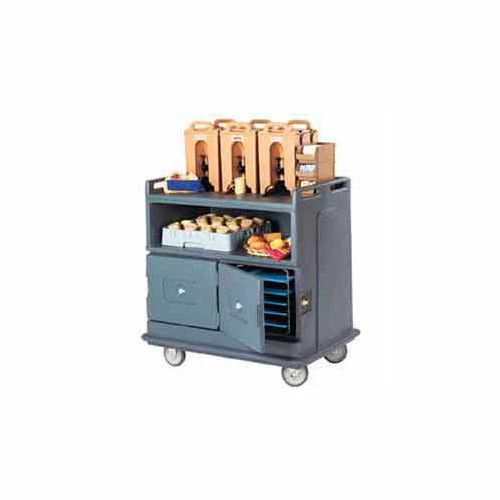 Cambro MDC24F191 - Beverage Service Cart Flat Top, 44-1/2 x 30 x 44, Granite Gray