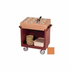 Cambro TDC2029157 - Dish Cart Only / 38-1/8x22-1/4x34-1/4 / Coffee Beige