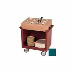 Cambro TDC2029192 - Dish Cart Only / 38-1/8x22-1/4x34-1/4 / Granite Green