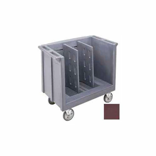 Cambro TDC30131 - Dish/Tray Cart adjustable with 2 dividers Dark Brown