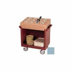 Cambro TDCR12401 - Dish Cart & 12-Comp / 38-1/8x22-3/4x41-1/4 / Slate Blue