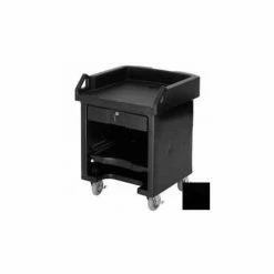 Cambro VCSHD110 - Versa Cash Register Cart Lockable Center Drawer, Black