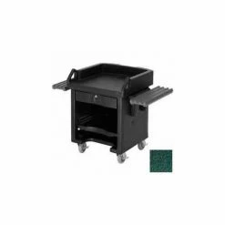 Cambro VCSWR519 - Versa Cash Register Cart Lockable Center Drawer, Kentucky Green, w/Tray Rails