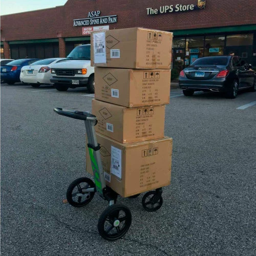 Scout Cart™ All-Purpose Folding Cart with Removable Baskets and Cargo Tray - Silver - Image 5